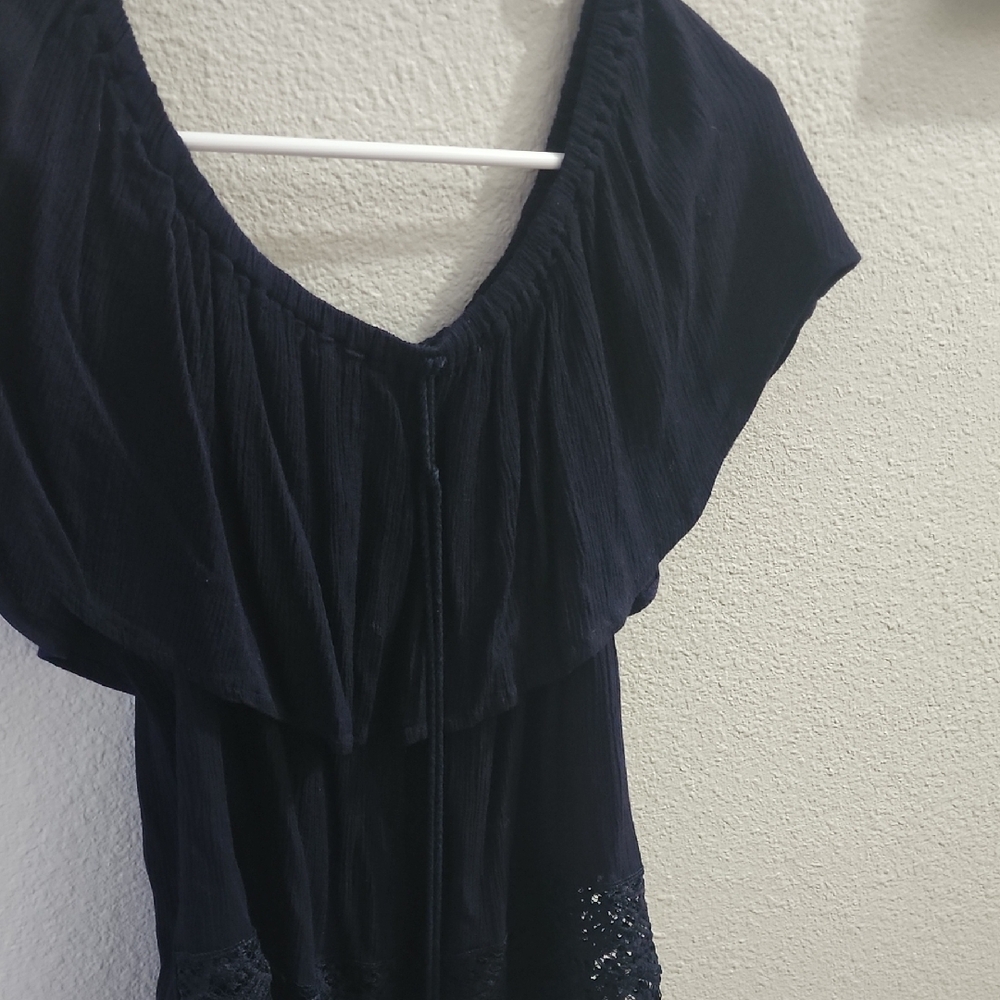 Elegant Black Women's Top